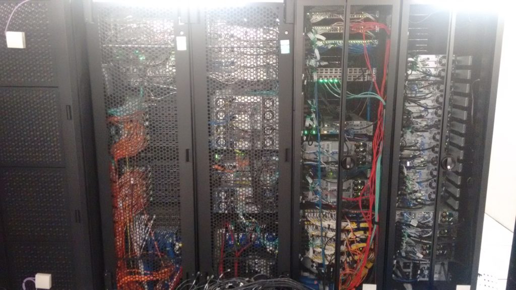 Polaris (2012-2018) (left) and ARC2 (2013-) (right) infrastructure racks